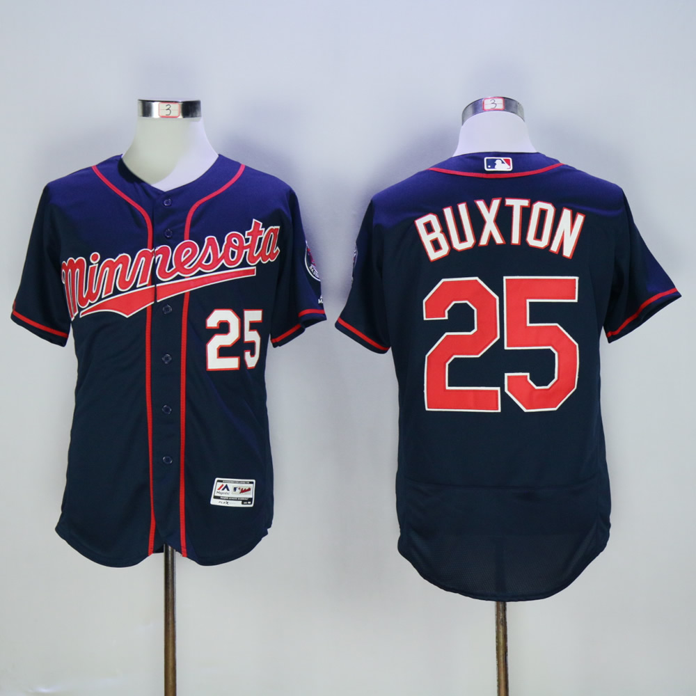 Men Minnesota Twins #25 Buxton Blue MLB Jerseys